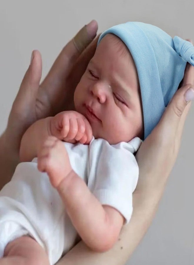 CHAREX Realistic Reborn Baby Dolls Boy - 18 Inch Newborn Sleeping Baby Dolls, Lifelike Reborn Baby Dolls with Weighted Soft Cloth Body Birthday Gift Toy for Age 3+ - Image 3